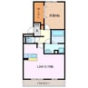 ピースタウン 1LDKの間取り