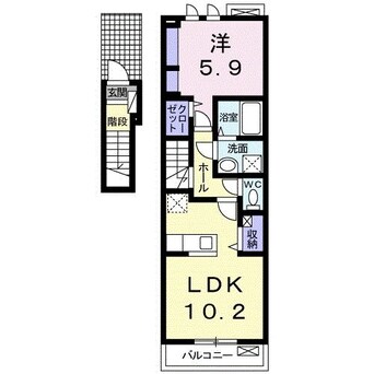 間取図 Ｇａｒｄｅｎ日永西Ⅰ