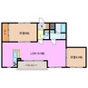 ルシール 2LDKの間取り