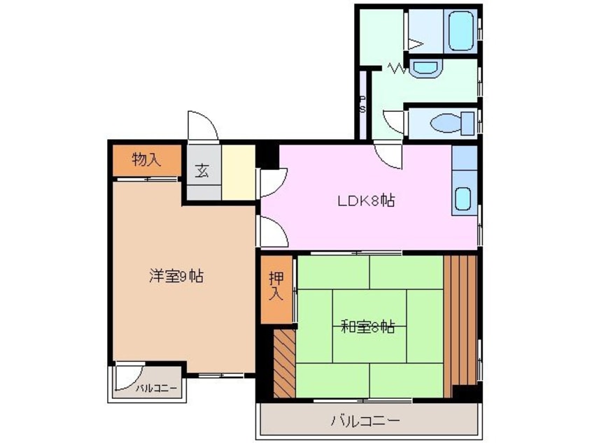 間取図 トランプコート四日市