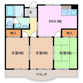 間取図 ユーレジデンスサンスター