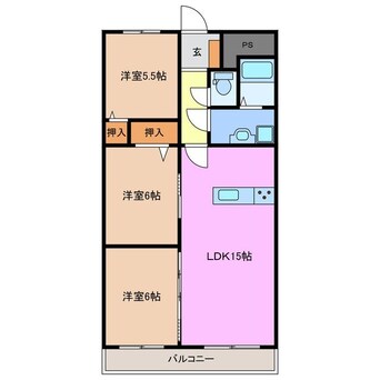 間取図 プロミネント四日市