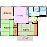 エスパシオ芝田　C棟 3DKの間取り