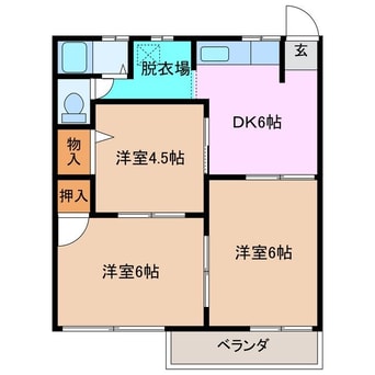 間取図 ピアース赤堀南町　Ｂ棟