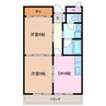 第三セントラルビル 2DKの間取り