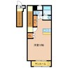 バスティード海山道 1Rの間取り