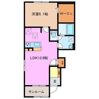 間取図 ソレイユ　Ａ