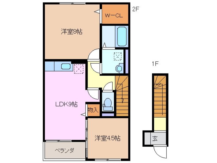 間取図 クレールカルチェⅥ