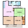 ノーブル山内Ｂ棟 3DKの間取り