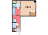内山マンション 1DKの間取り