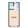 シャトル光 1Rの間取り