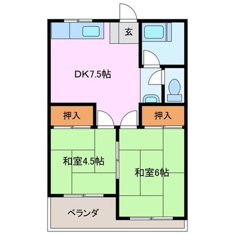 間取図 パークテラス城北