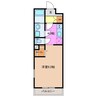 アルフレンテ 1Kの間取り