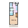 レジデンス浜田 1Kの間取り