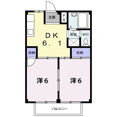 間取り図 シティハイツ八幡