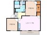 オーシャン城西Ｂ棟 2LDKの間取り