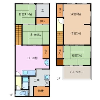 間取図 浜一色町一戸建