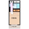 コリーヌ八幡 1Kの間取り