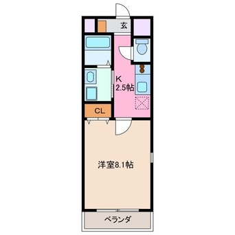 間取図 ｗｉｌｌＤｏ四日市鵜の森