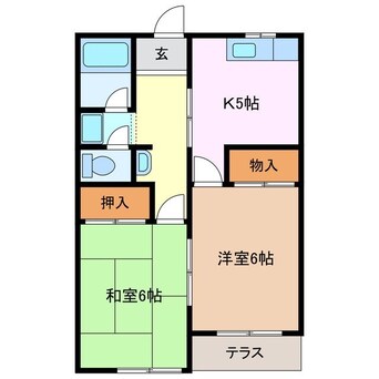 間取図 プラスコーポ