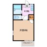 シャルム曙 1Kの間取り