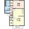 ヴィラージュときわ 1LDKの間取り