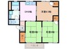 コンフォール　Ｃ棟 3DKの間取り