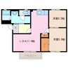 エスポアール城西　壱番館 2LDKの間取り