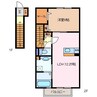 サンシエール中川原　壱番館 1LDKの間取り