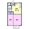 サニーコート日永 2DKの間取り