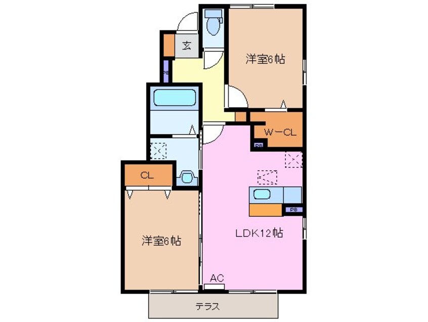 間取図 スルモン　エトワル　Ａ棟