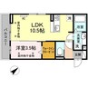 ルミエール エイト 1LDKの間取り