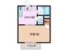 アーバンフラッツ 1DKの間取り