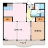 ユーレジデンスサンスター 1LDKの間取り