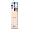 ストーリア西浜田 1Kの間取り