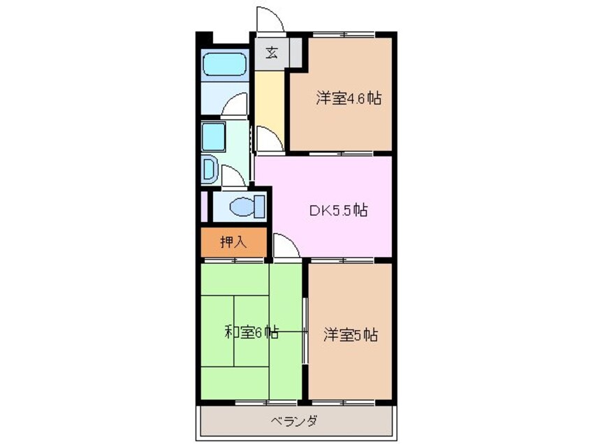 間取図 マンションギャラクシー