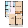 ミニオンフラッツ　A 2LDKの間取り