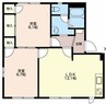 リラハイツ 2LDKの間取り