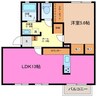 マイハイム日永西 Ａ 1LDKの間取り