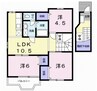 シャトーブランⅡ 3LDKの間取り