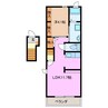 ボヌールⅡ 1LDKの間取り