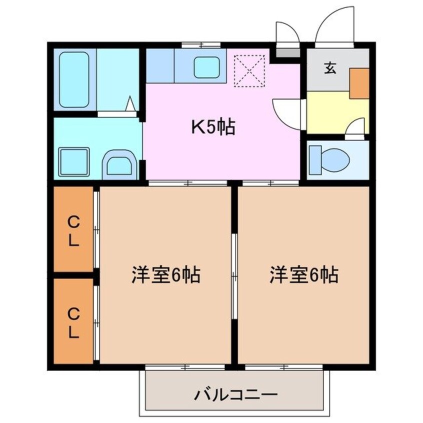 間取図 ラフォーレ大陽Ⅰ