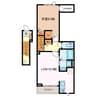 アソシエ日永 1LDKの間取り