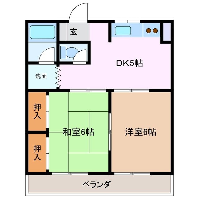 間取り図 ハイツ泊