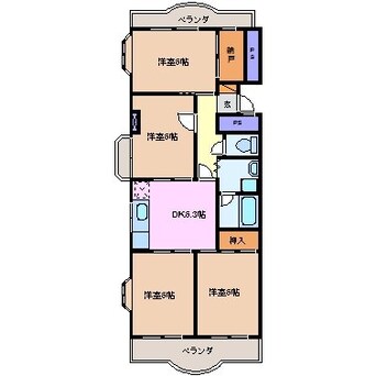 間取図 ロイヤルサイキ