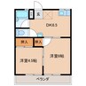 笹川第二ハイツ 2DKの間取り