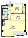 パステル大井手 2LDKの間取り