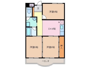 間取図 ロイヤルサイキ