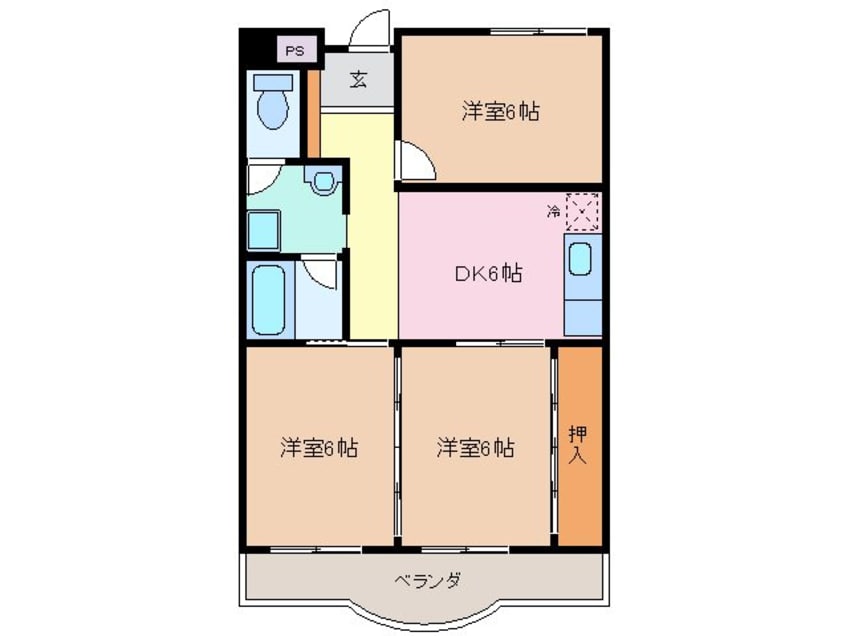 間取図 ロイヤルサイキ