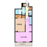 ランドマーク２０２４ 1LDKの間取り